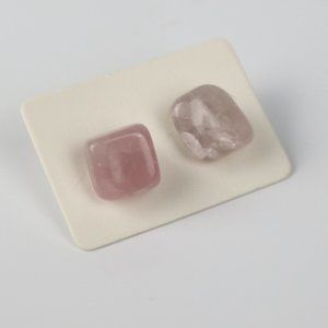 Rose Quartz Stud earrings